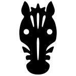 シマウマのアイコン 1｜Zebra Icon 1
